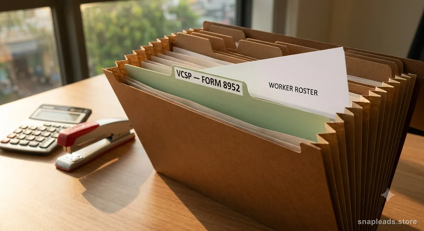 How to Prepare Form 8952 for VCSP: Build the Worker Roster, Class Description, Start Date, and Payment Workpaper
